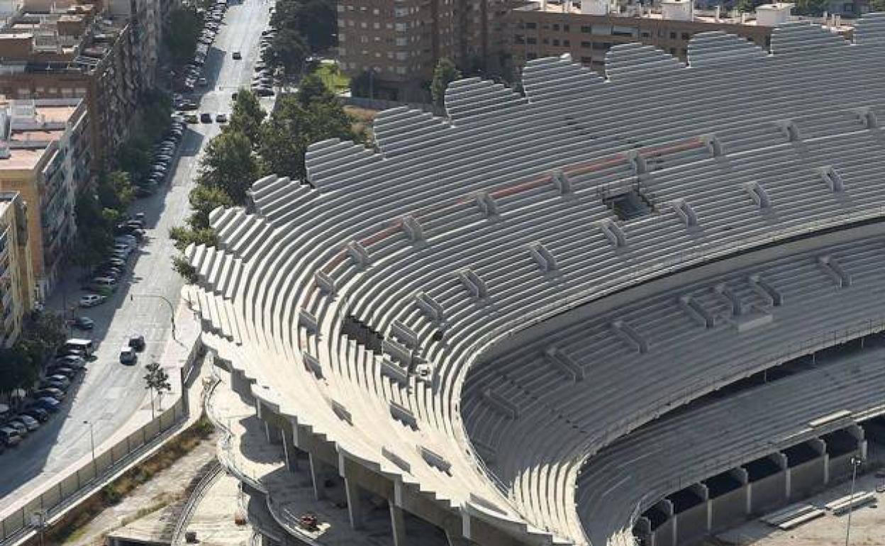 Grada del Nuevo Mestalla. 