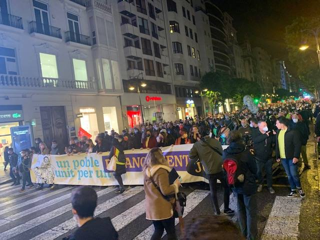 Fotos: Manifestación en Valencia contra la infrafinanciación de la Comunitat