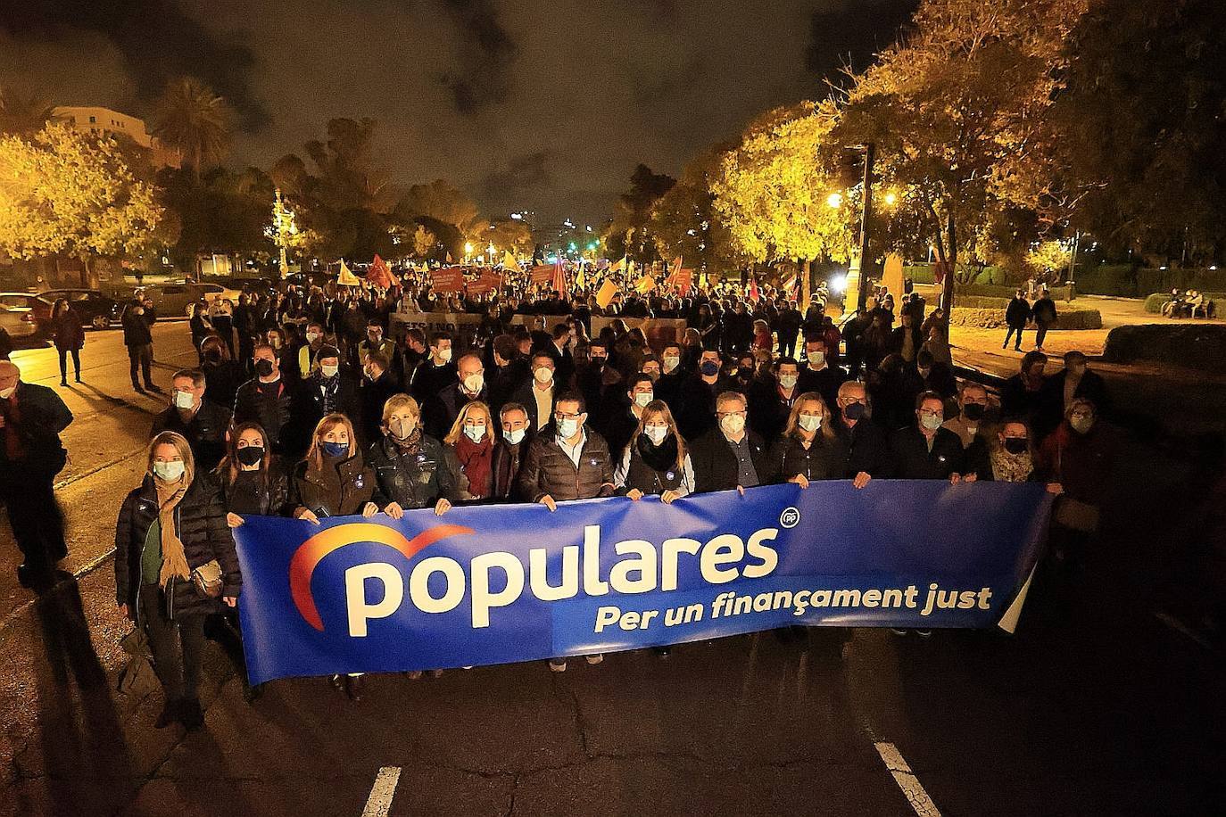 Fotos: Manifestación en Valencia contra la infrafinanciación de la Comunitat