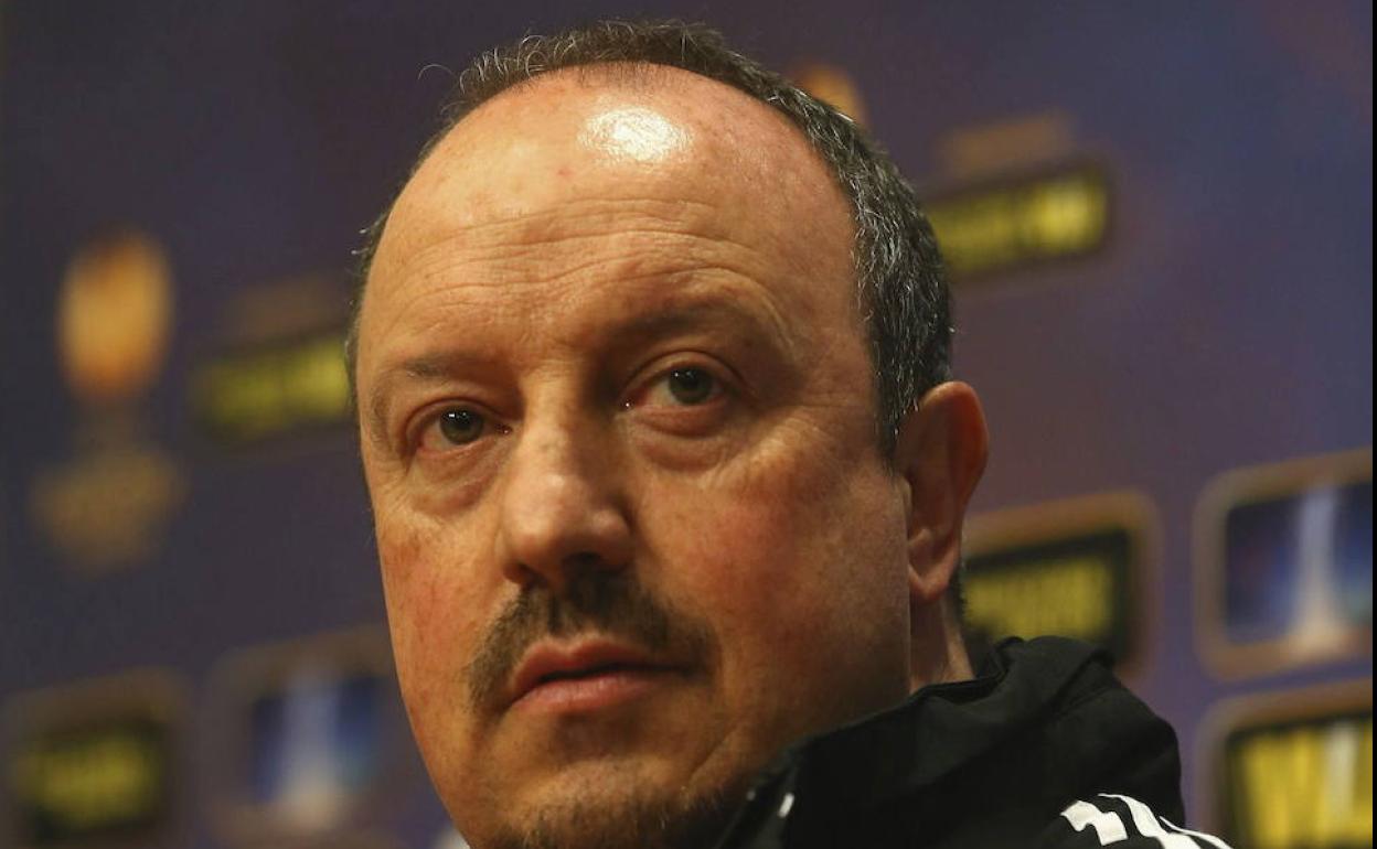 Rafa Benítez cuando era técnico del Liverpool