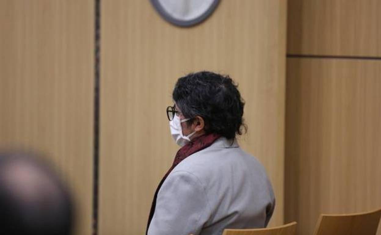 El educador, durante el segundo juicio en la Audiencia de Valencia. 