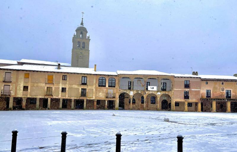 Nieve en Medinaceli (Soria)