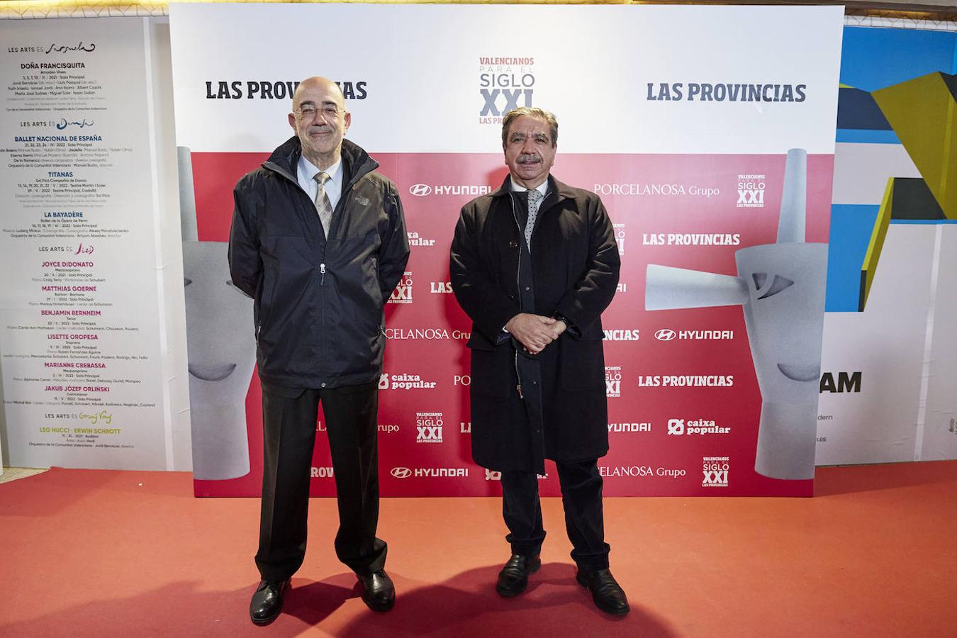 Pedro Coca, presidente de Propeller Valencia y de Étnor, y Juan Cámara, presidente de Torrescamara y tesorero de Cámara Valencia.