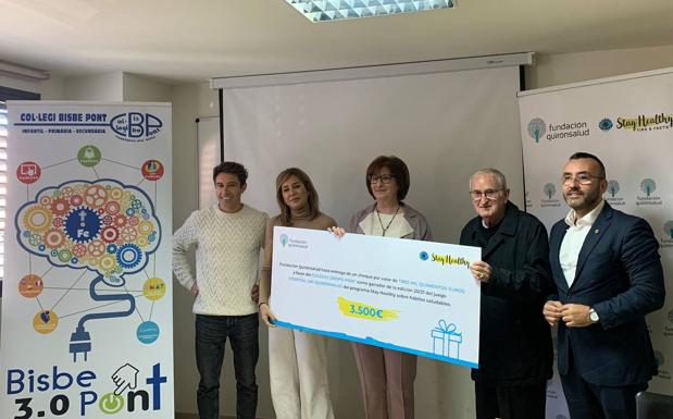 La Fundación Quirónsalud premia al colegio Obispo Pont de Vila-real por su compromiso con los hábitos de vida saludable