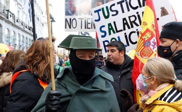 Manifestantes contra la reforma de la 'ley mordaza'.