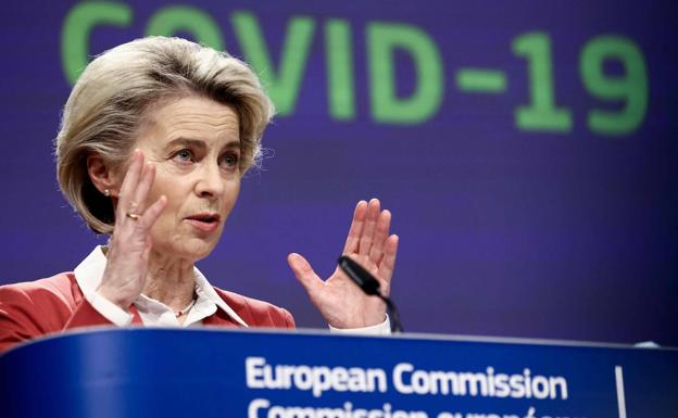 Ursula Von der Leyen, durante su comparecencia este miércoles.