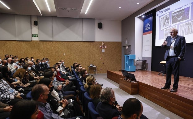 Un momento de la intervención de Juan Roig. 