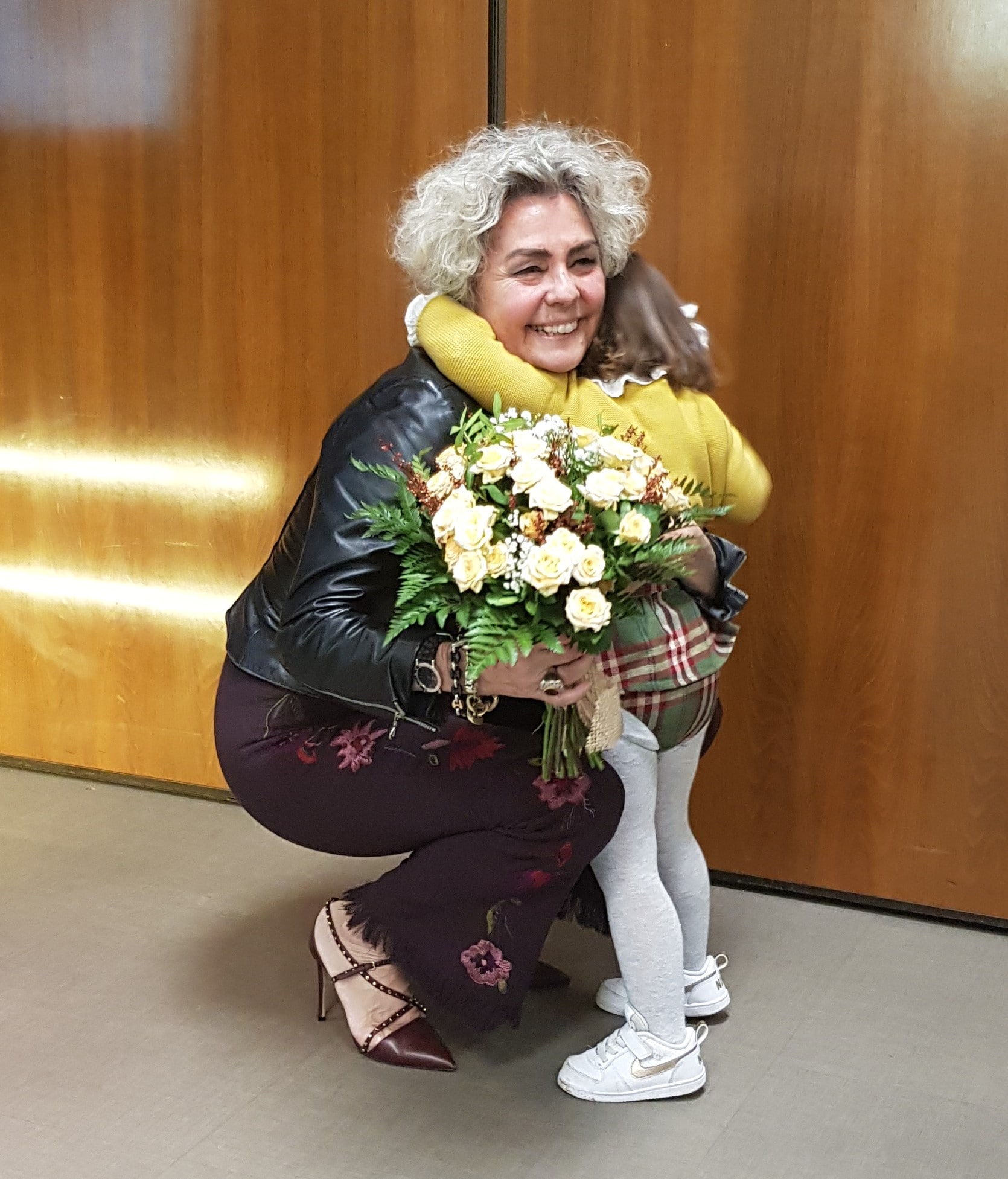 Marta de Diego en la conferencia que ofreció en el colegio Guadalaviar.