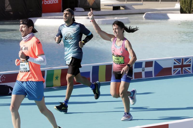 Corredores en el Maratón de Valencia.