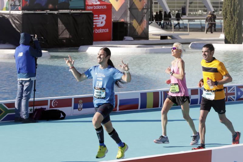 Corredores en el Maratón de Valencia.