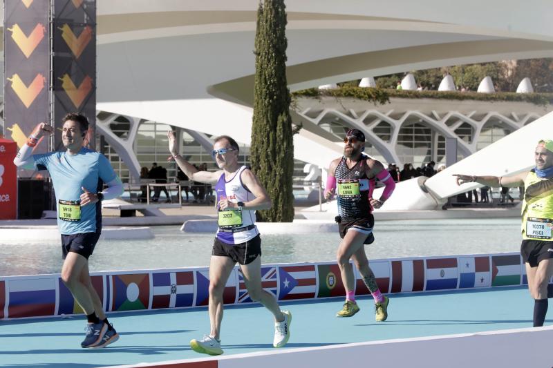 Corredores en el Maratón de Valencia.