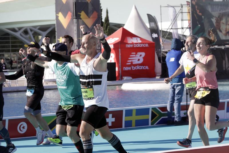 Corredores en el Maratón de Valencia.