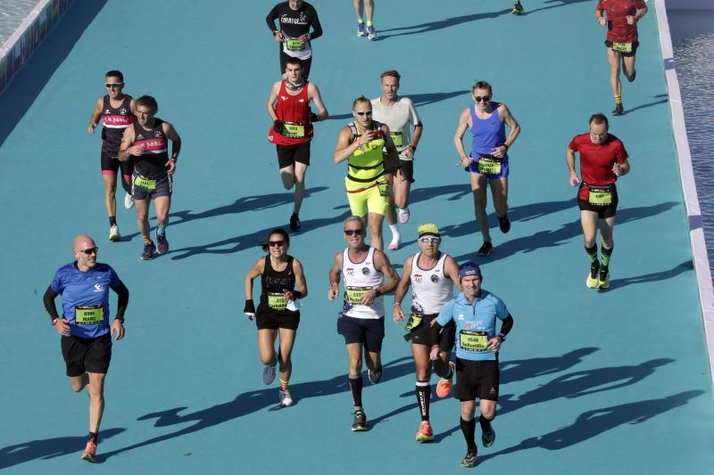 Corredores en el Maratón de Valencia.