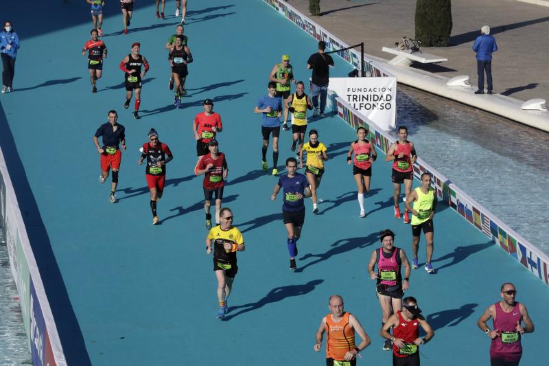 Corredores en el Maratón de Valencia.