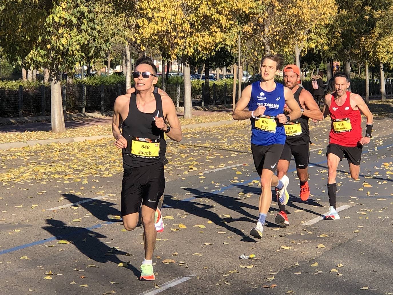 Corredores en el Maratón de Valencia de este domingo, 5 de diciembre