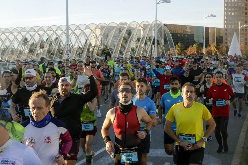 Corredores en el Maratón de Valencia de este domingo, 5 de diciembre.