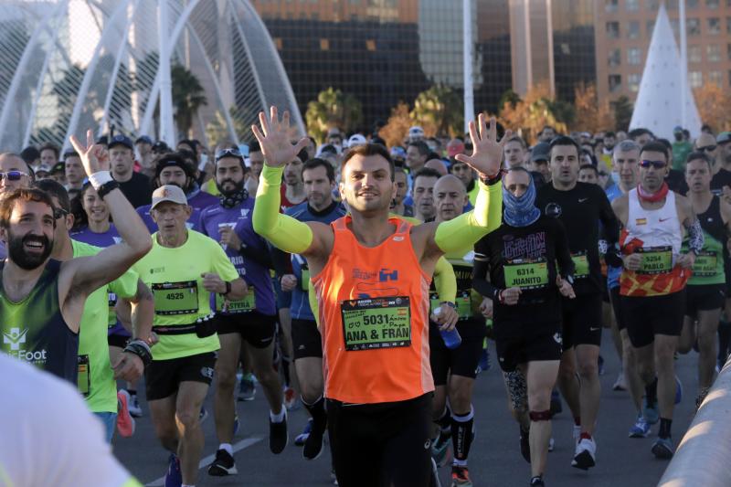 Corredores en el Maratón de Valencia de este domingo, 5 de diciembre.