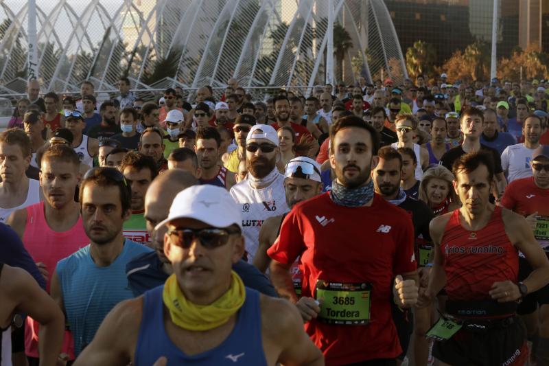 Corredores en el Maratón de Valencia de este domingo, 5 de diciembre.