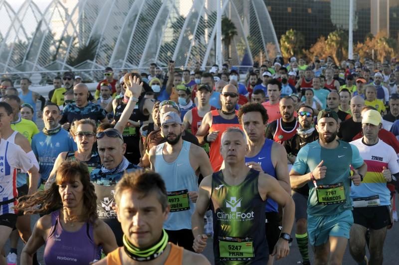 Corredores en el Maratón de Valencia de este domingo, 5 de diciembre.