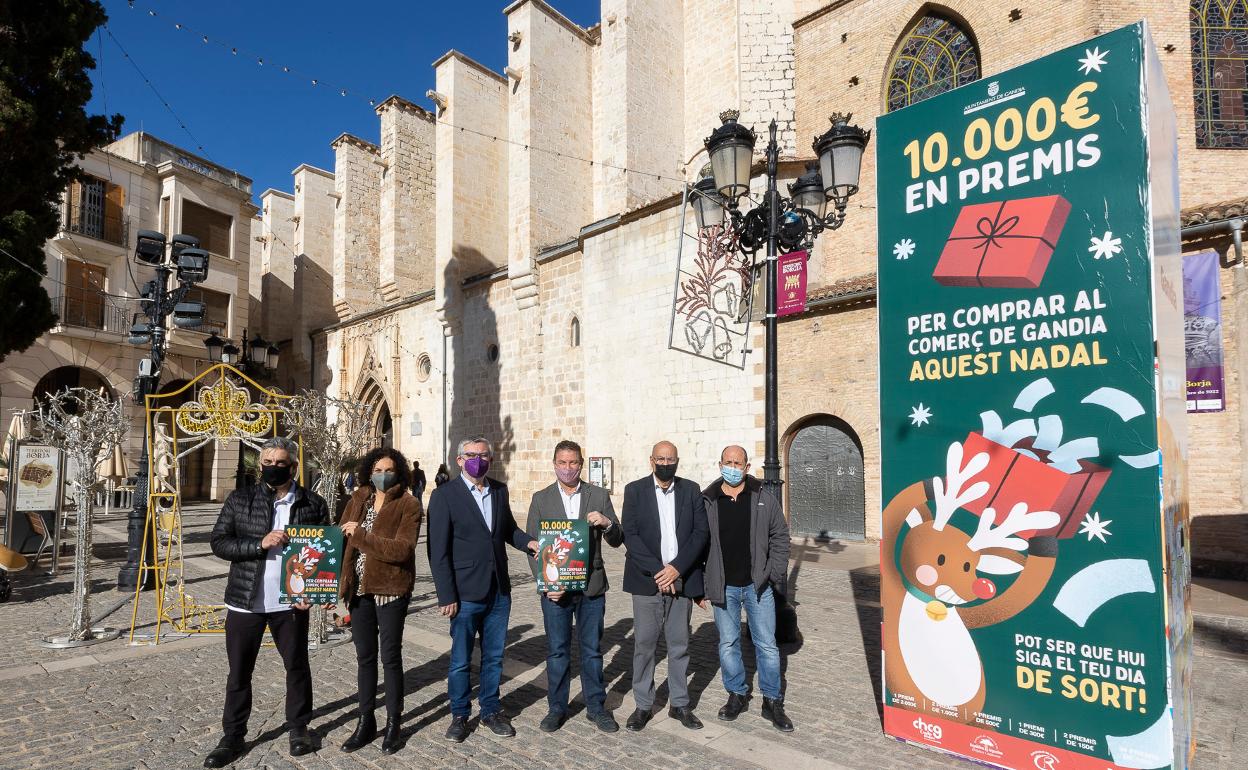 Campaña comercial de Navidad en Gandia.