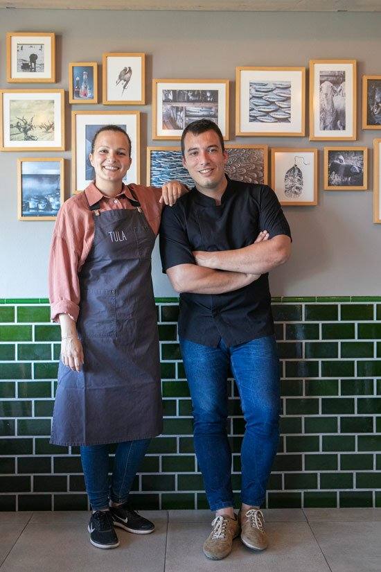 Clara y Borja, del equipo de 'Tula' en Xàbia, de Xàbia, con una estrella Michelin.