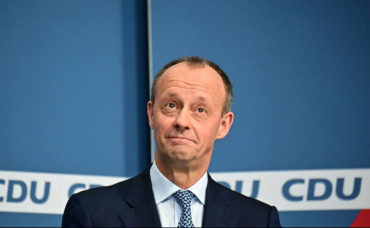 Friedrich Merz, tras ser elegido presidente de la CDU.