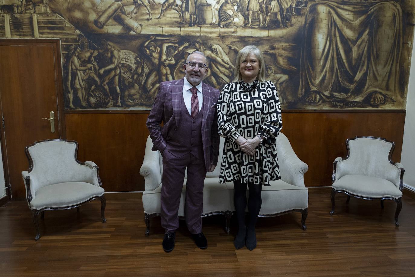 Amado y Carmen de Rosa en los premios Ateneo