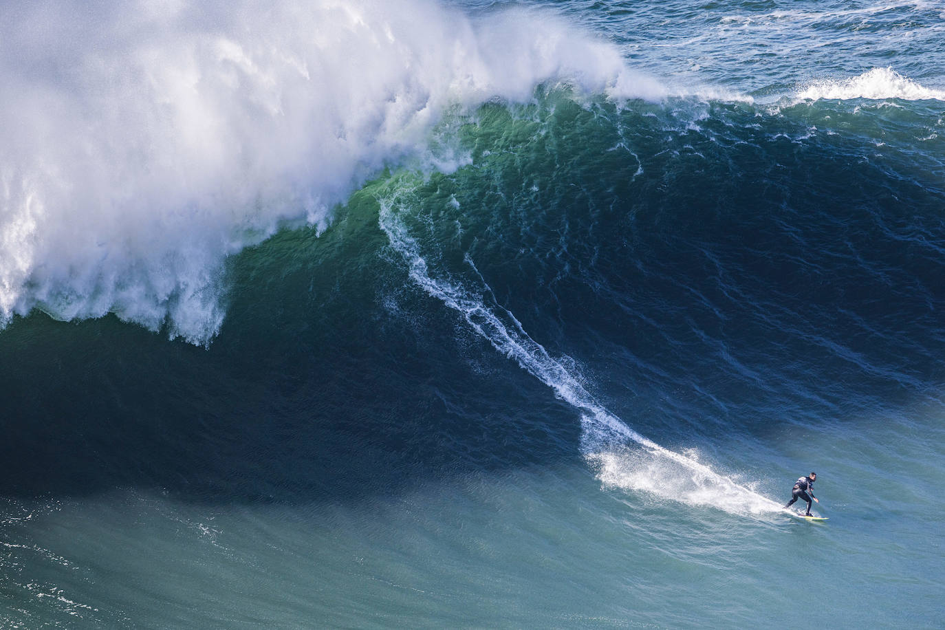 Fotos: El cañón de Nazaré, la ola más grande del mundo