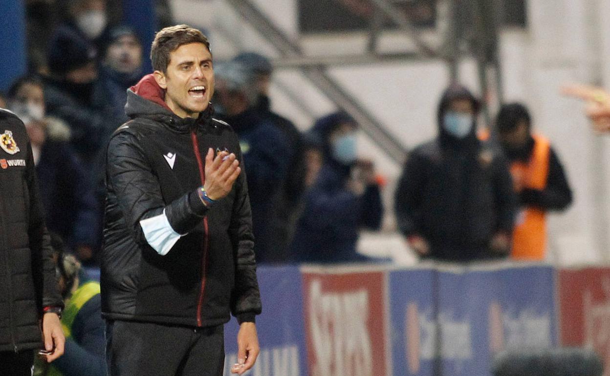 Alessio Lisci, durante el partido contra el Alcoyano.