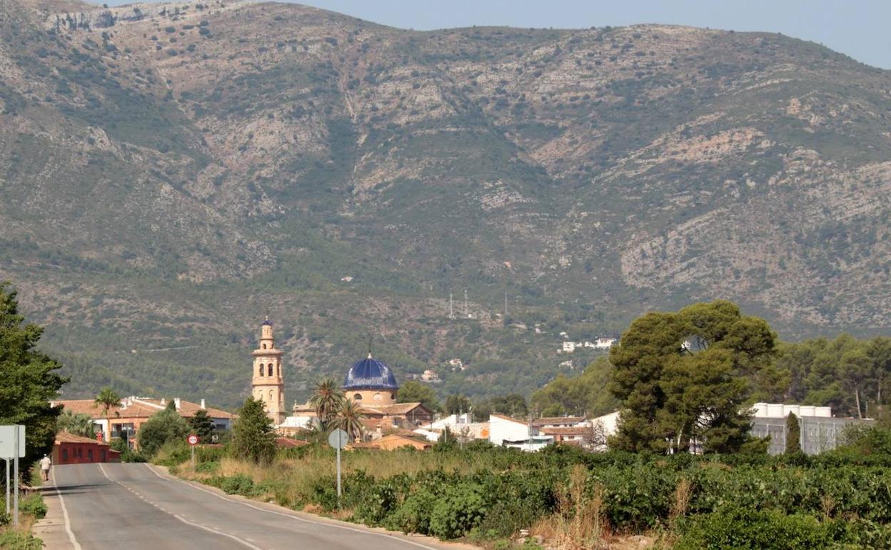 Vista del municipio de Xaló. 
