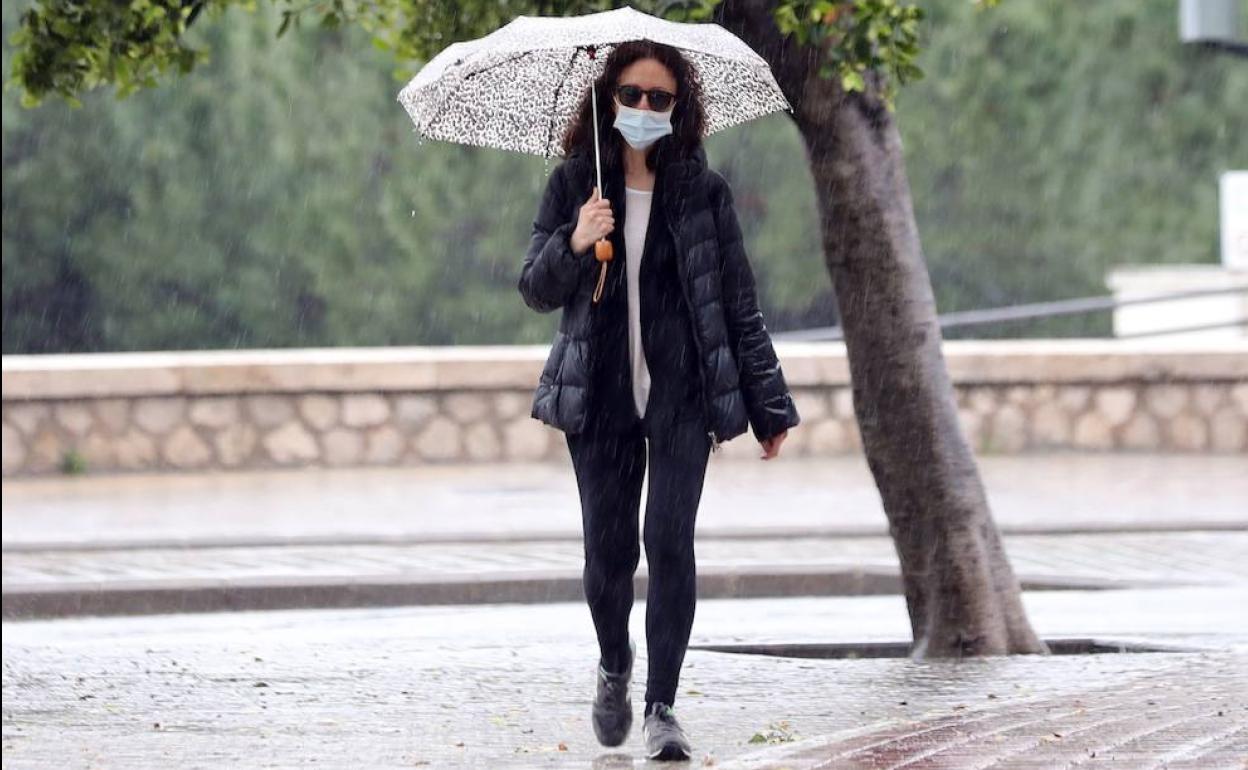 Lluvia en Valencia.