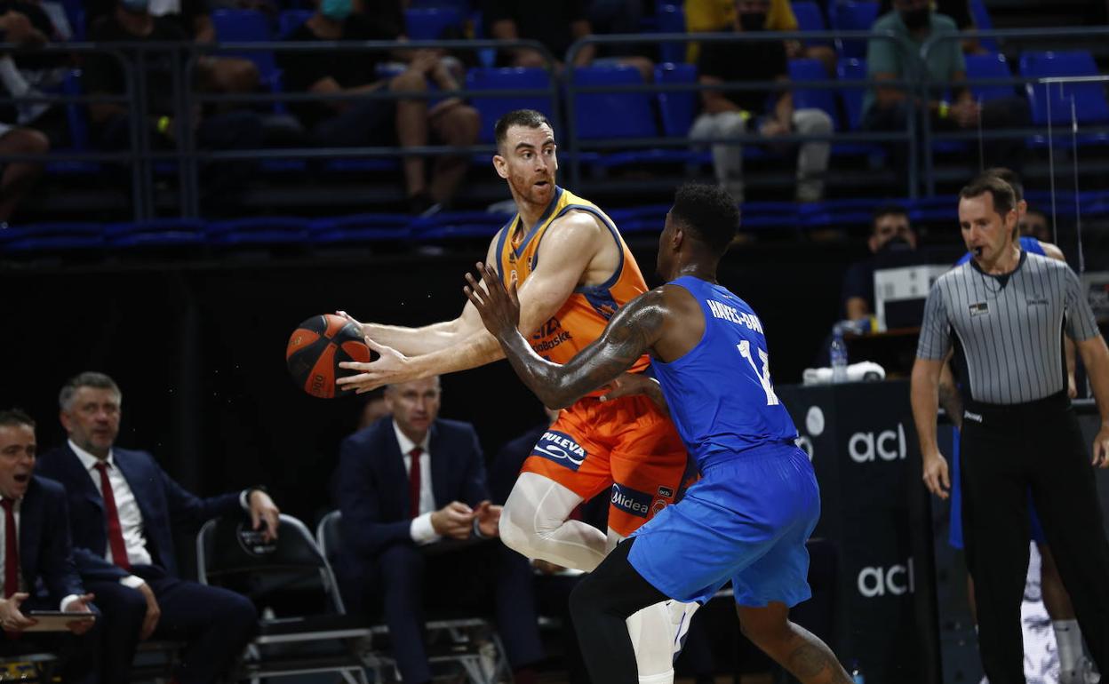 Claver, durante la Supercopa de Tenerife. 