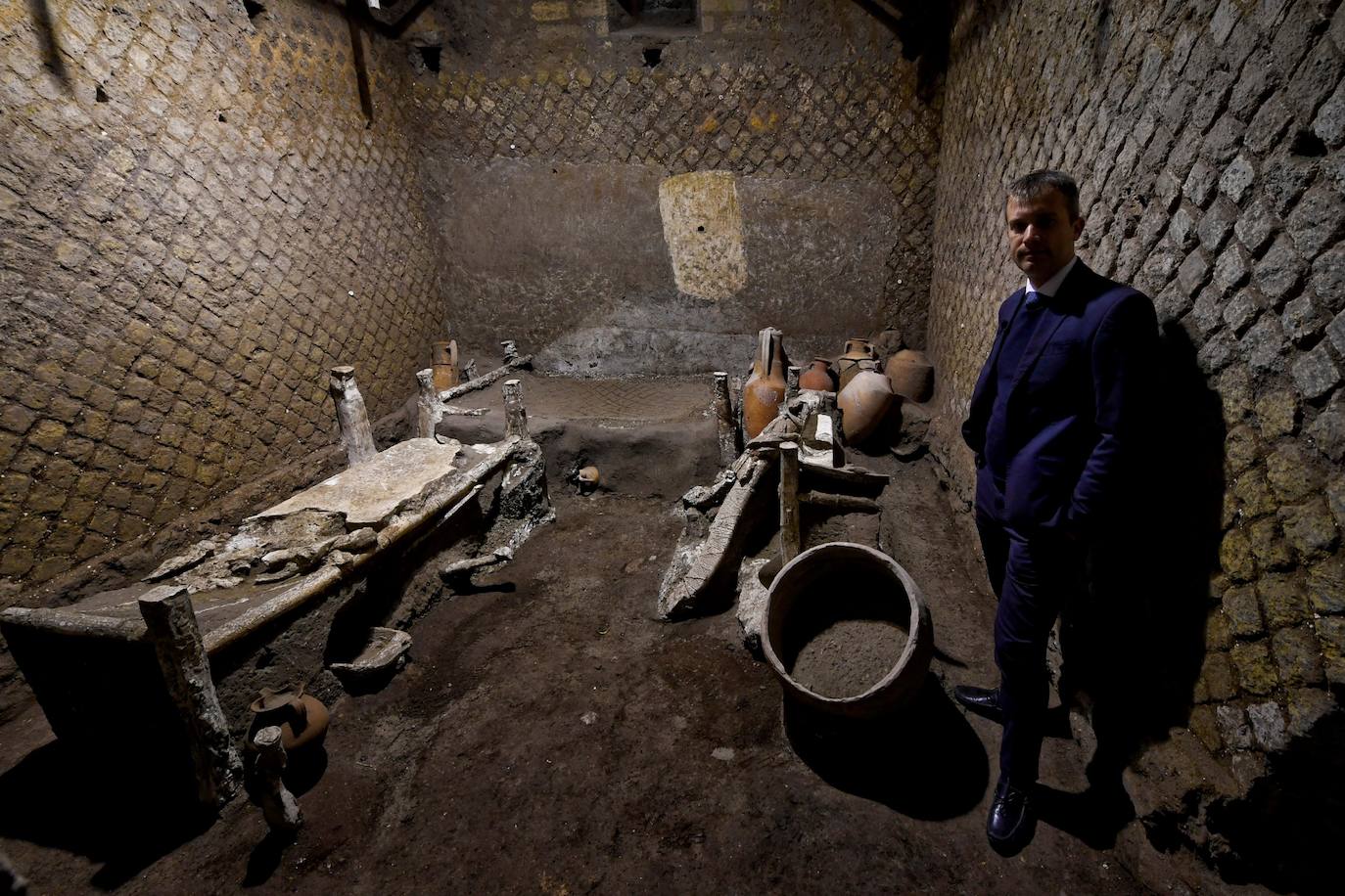 Los arqueólogos descubrieron la habitación bien conservada de una familia de esclavos de Pompeya