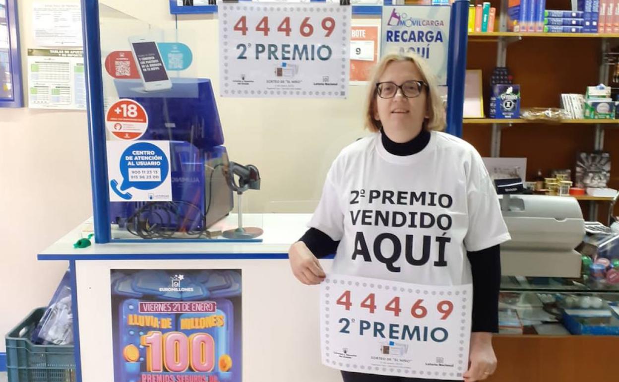  Juana Tasa Roig, que ha vendido un décimo del segundo premio en Callosa d'En Sarrià. 