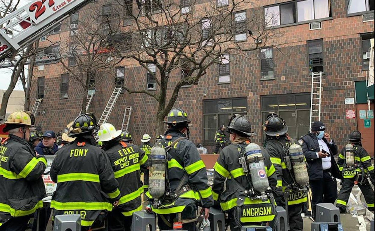 Imagen del edificio en el que ha tenido lugar el incendio.