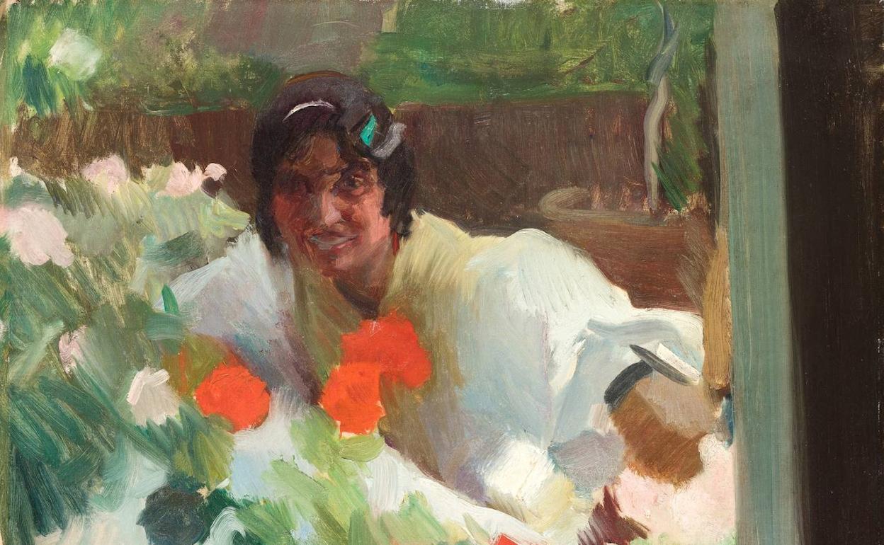 Sorolla abre las subastas de 2022 con 'Gitana en un jardín'. 