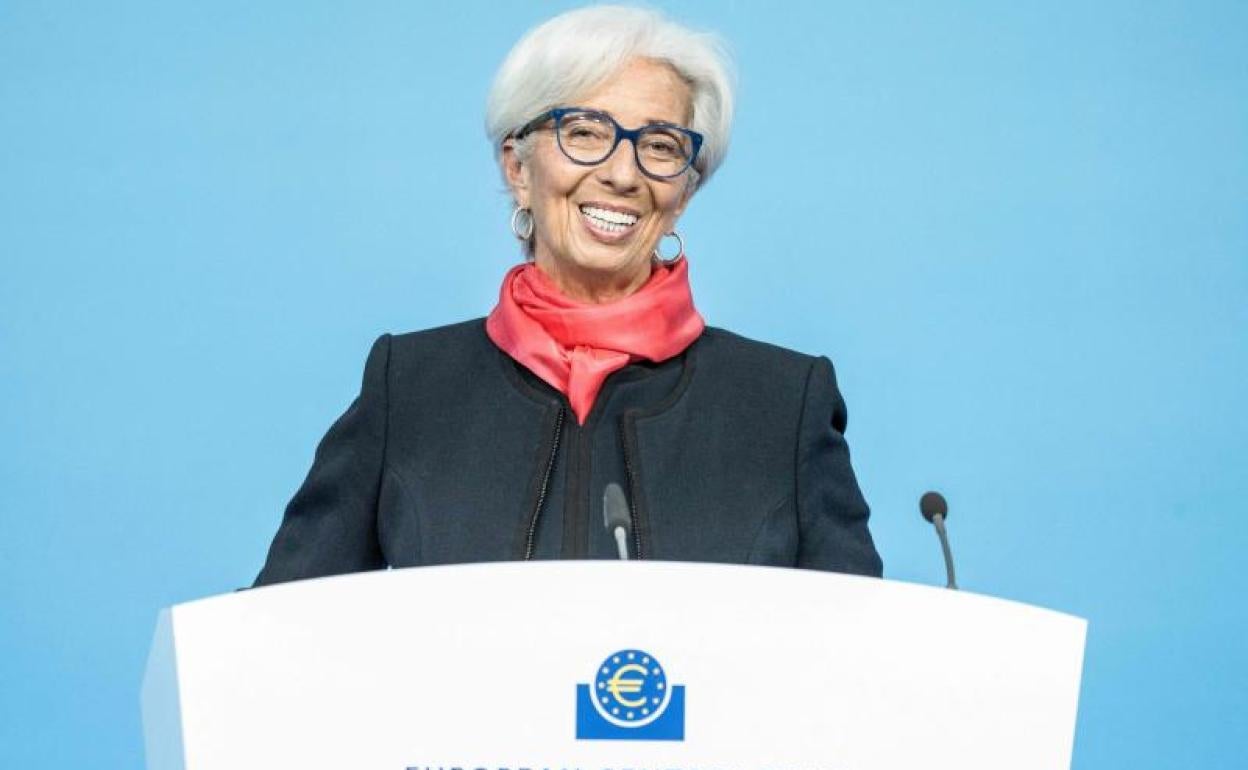 Christine Lagarde, presidenta del BCE. 