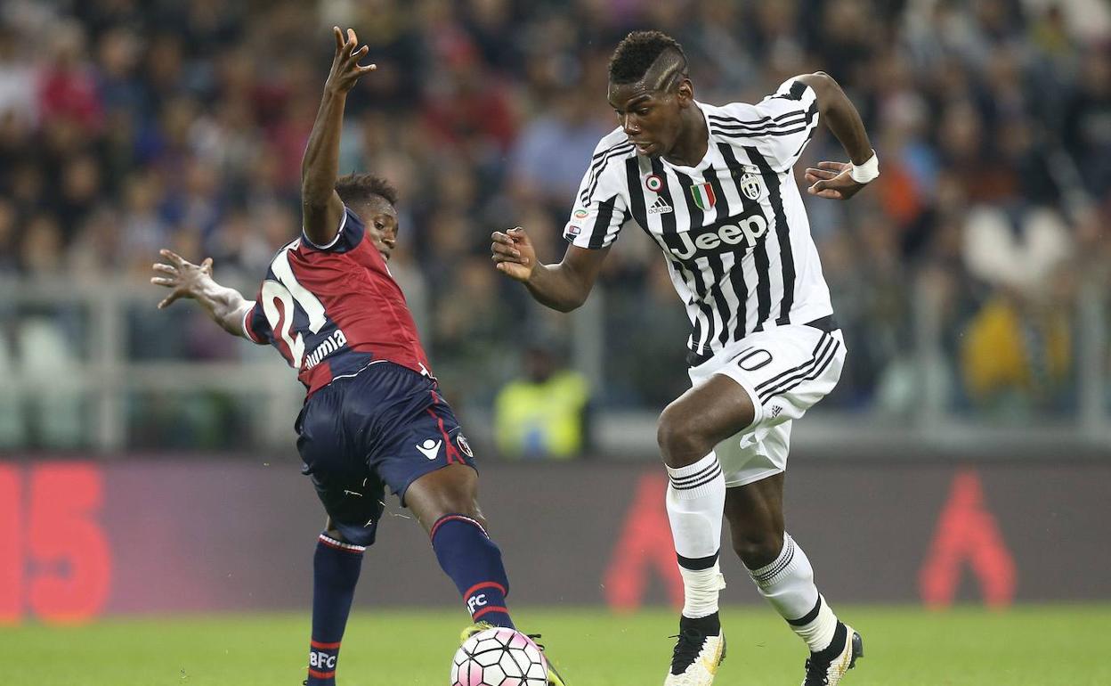 Diawara junto a Pogba en su etapa en el Bolonia