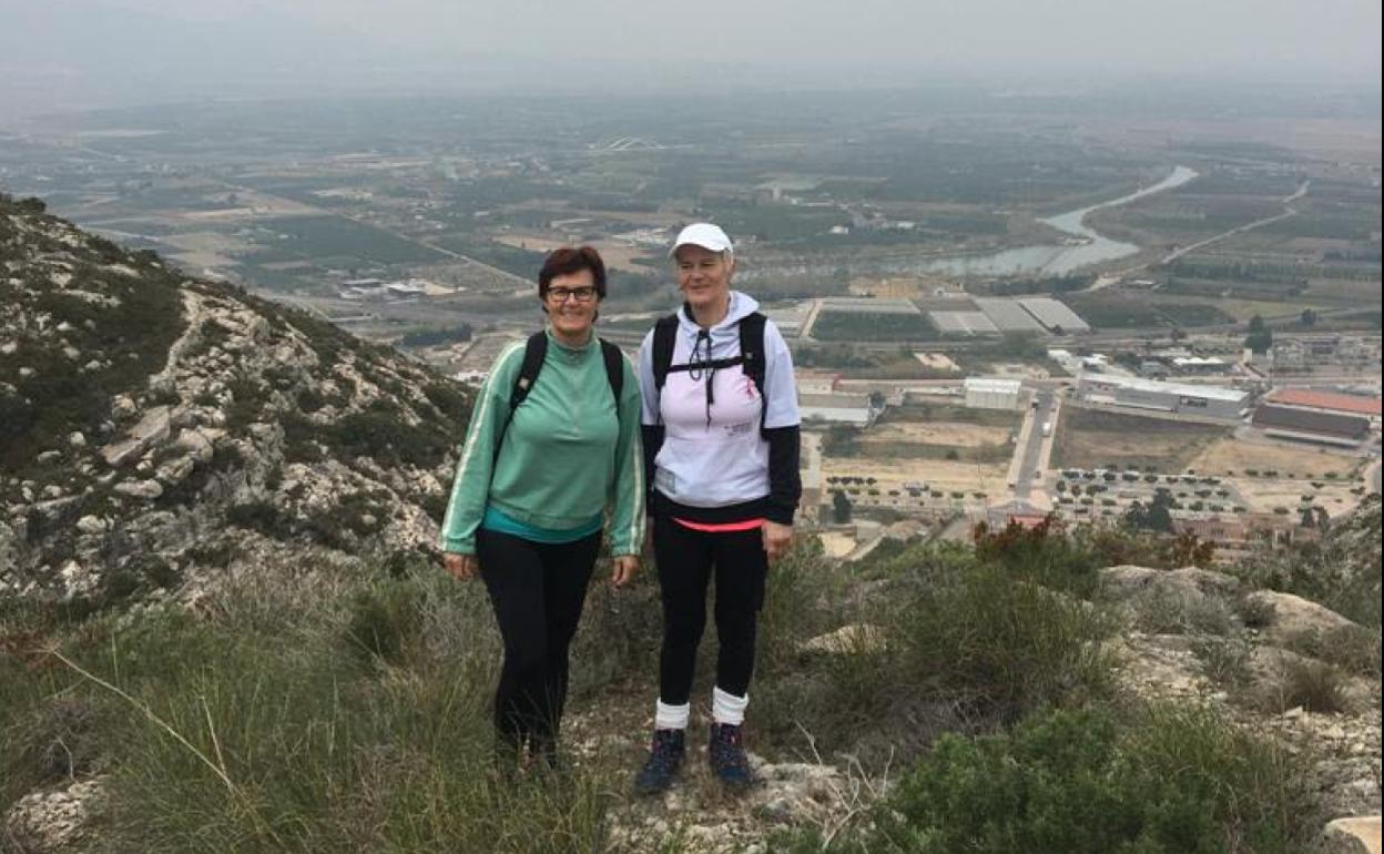 Albina y Eima en una de sus rutas.