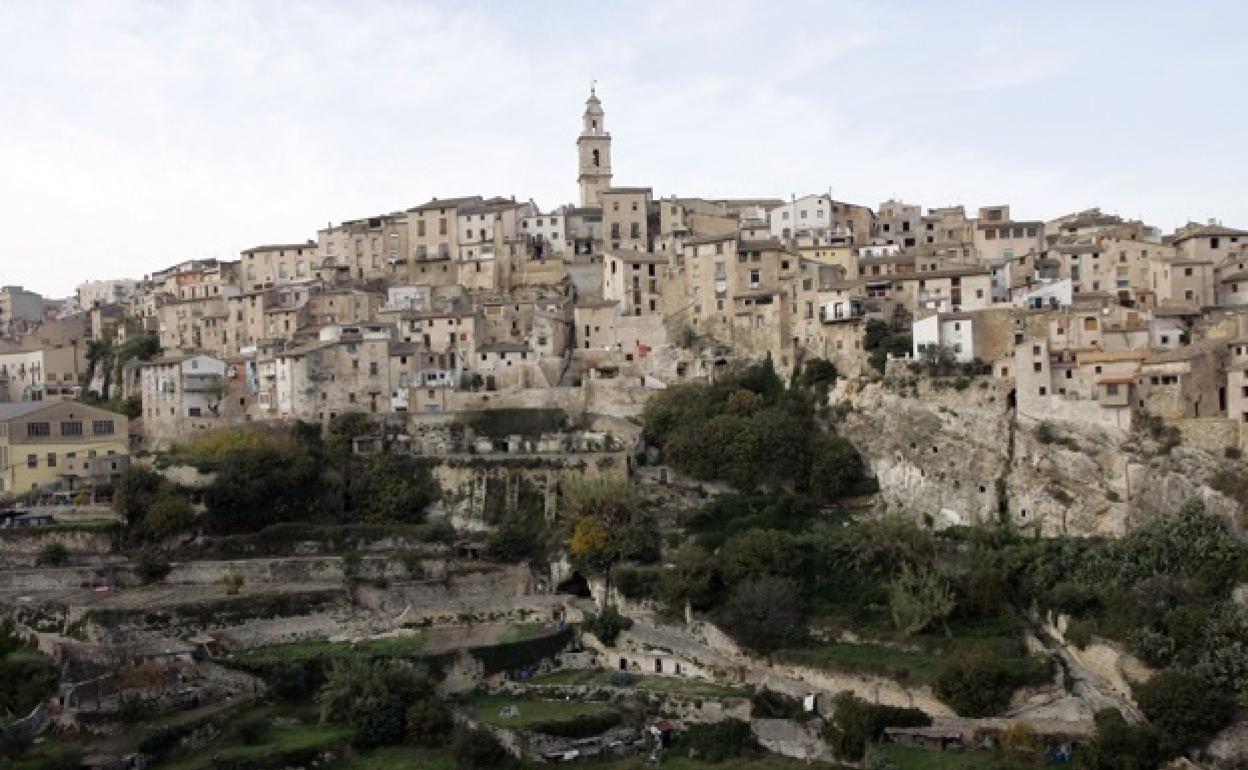 Vista general de Bocairent, uno de los municipios que ha marcado temperatura más baja en la Comunitat. 