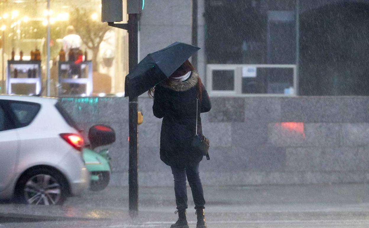 Lluvia en Valencia.