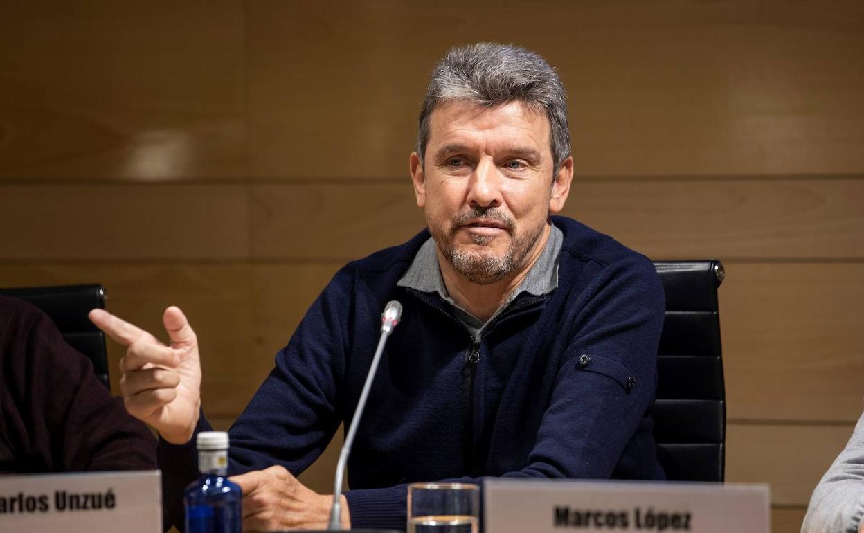 Juan Carlos Unzué, durante la presentacióin de su libro celebrada el pasado mes de noviembre.