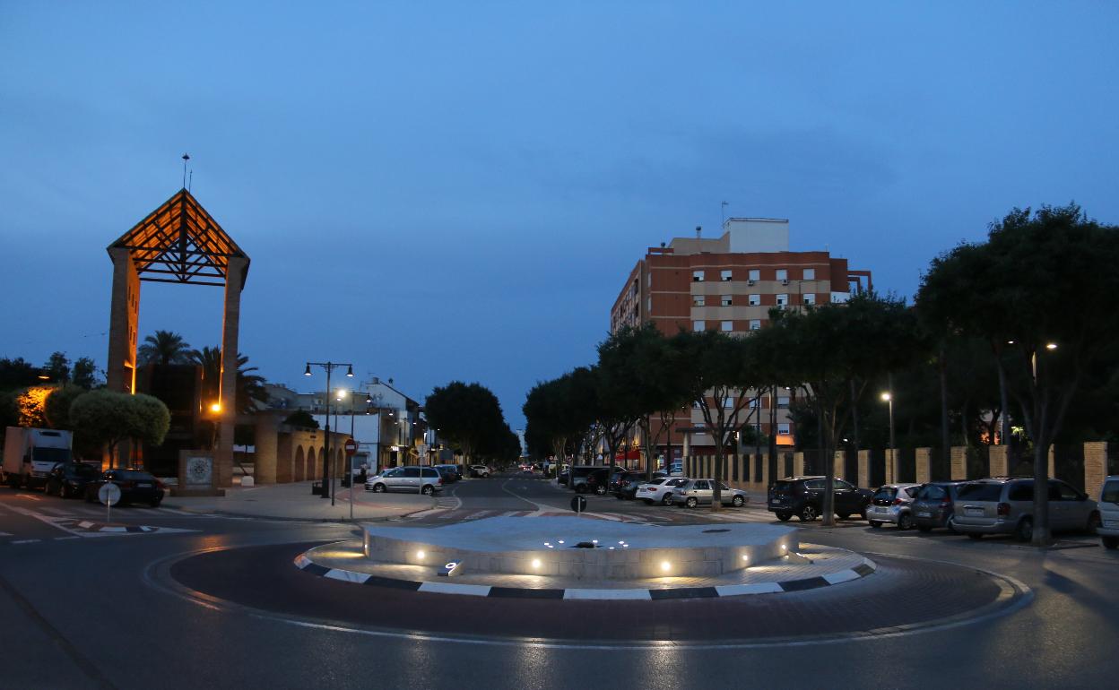Luminarias de la avenida de l'Alcúdia. 
