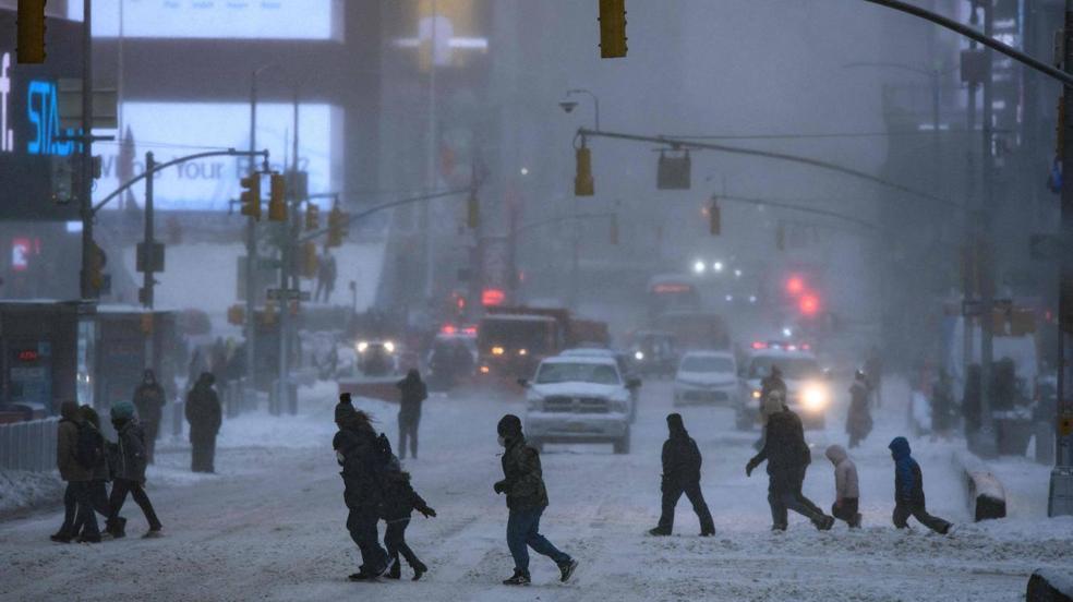 La nieve sepulta Nueva York