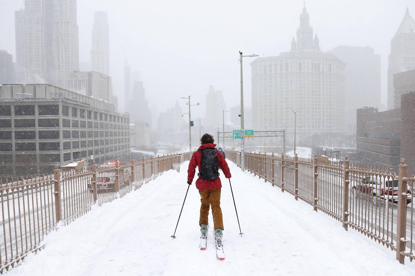 Fotos de Nueva Yok: La nieve sepulta Nueva York