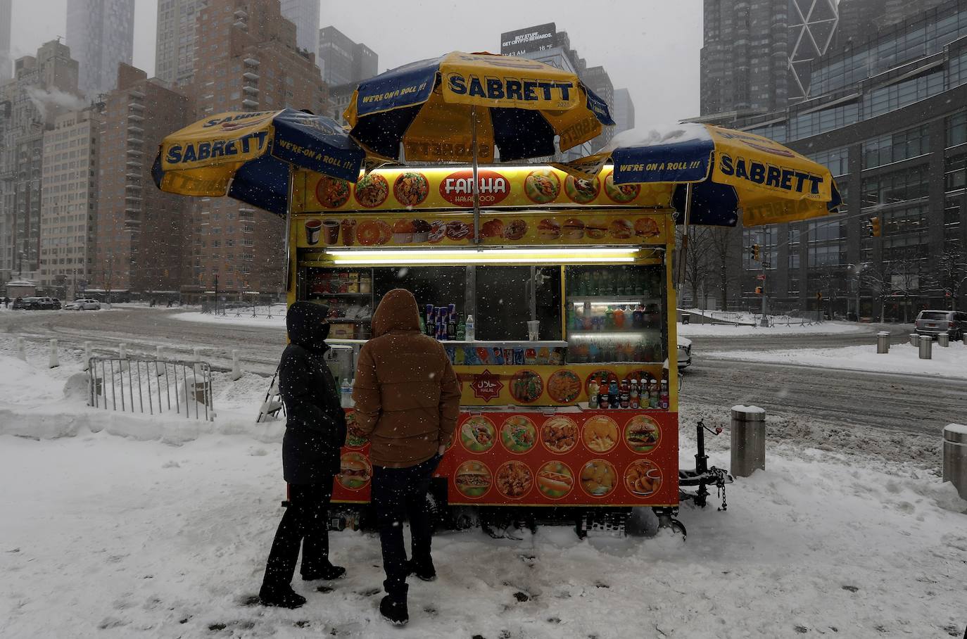 Fotos de Nueva Yok: La nieve sepulta Nueva York