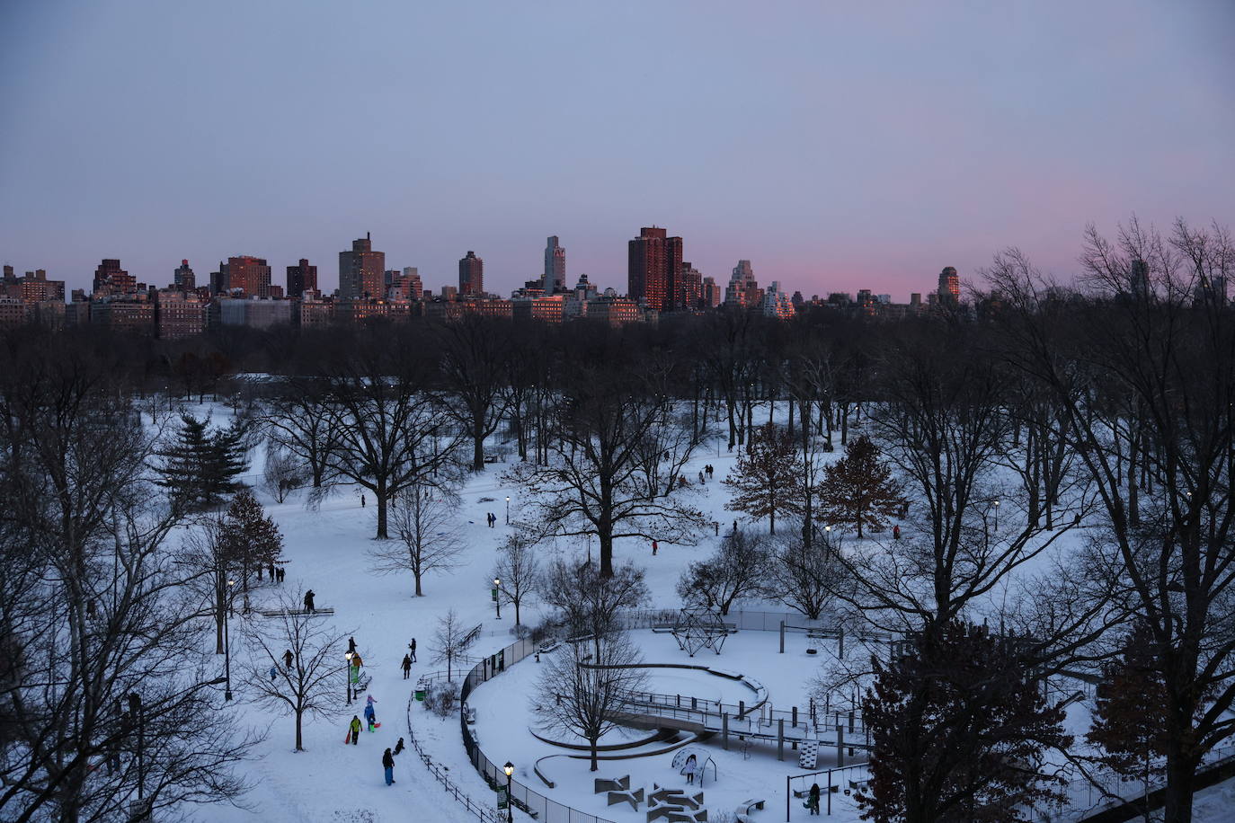 Fotos de Nueva Yok: La nieve sepulta Nueva York