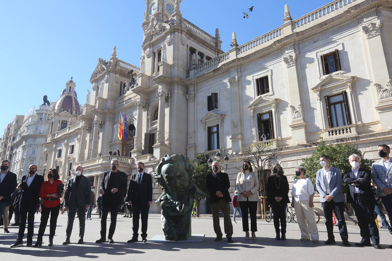 Fotos: Los Goya transforman la plaza del Ayuntamiento de Valencia