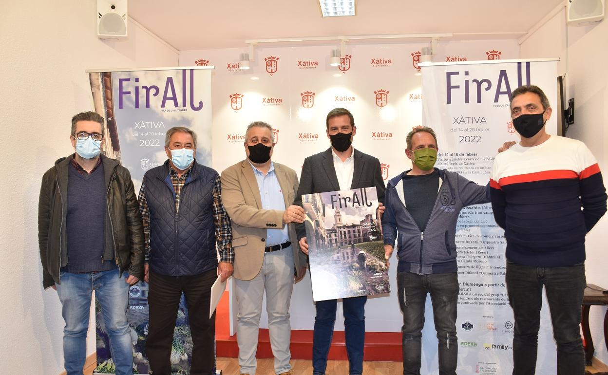 Los organizadores tras la presentación de la programación de la edición 2022 de FirAll. 