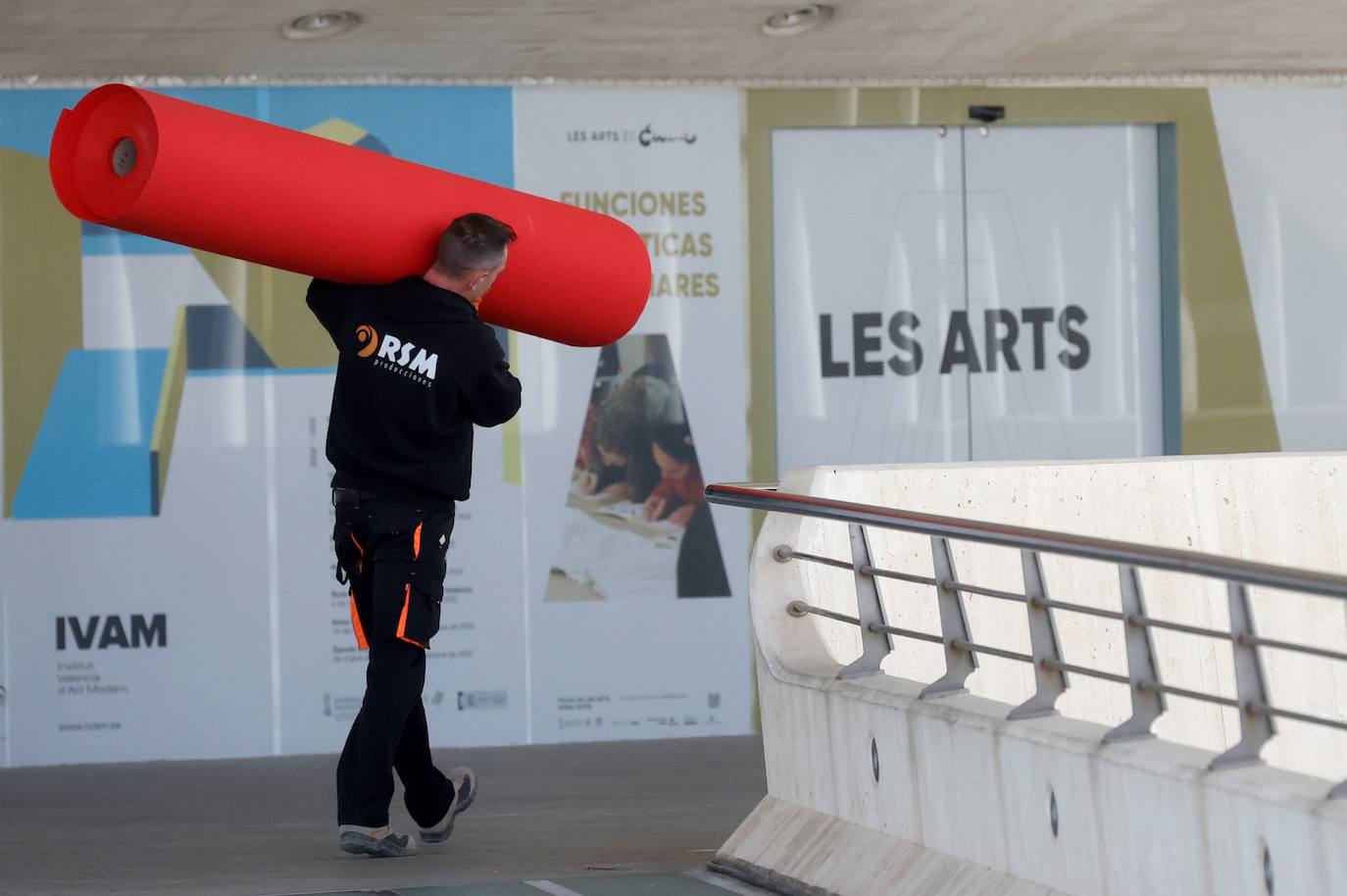 Fotos: Preparativos de la gala de los Premios Goya en Valencia